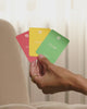 Let's get closer conversation cards based on positive psychology for Couples. Questions that strengthen bonds and build relationships. Three level conversation cards.